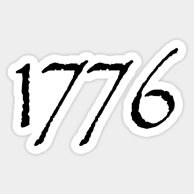 1776 Date Sticker by NeilGlover